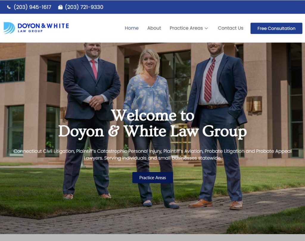 Doyon & White Law Group website screenshot