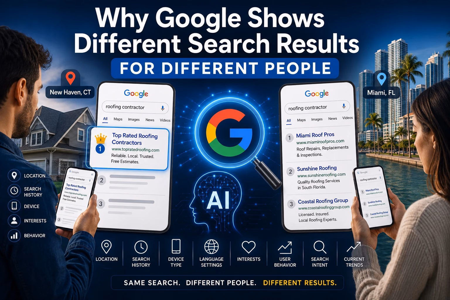 Why Google Shows Different Search Results Infographic