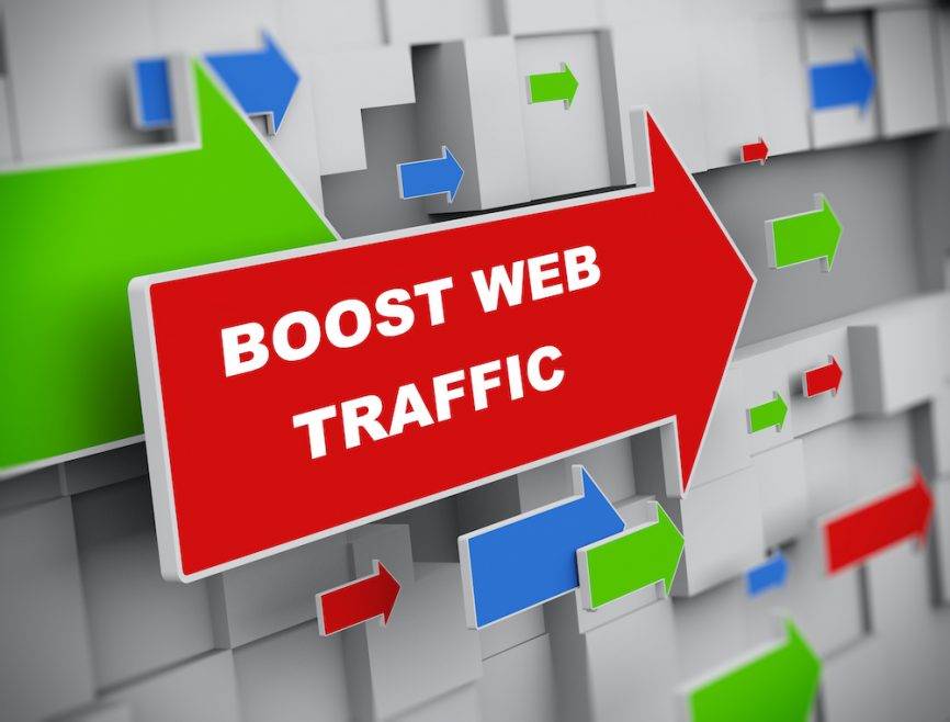 boost your web traffic info graphic